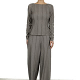 Schella Kann 2 Damen Weite Hose mit Print schwarz weiß