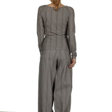 Schella Kann 2 Damen Weite Hose mit Print schwarz weiß