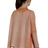 AVANT TOI Damen Oversized Pullover aus Leinen orange