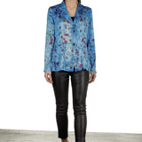 AVANT TOI Damen Blazer mit floralem Print mehrfarbig