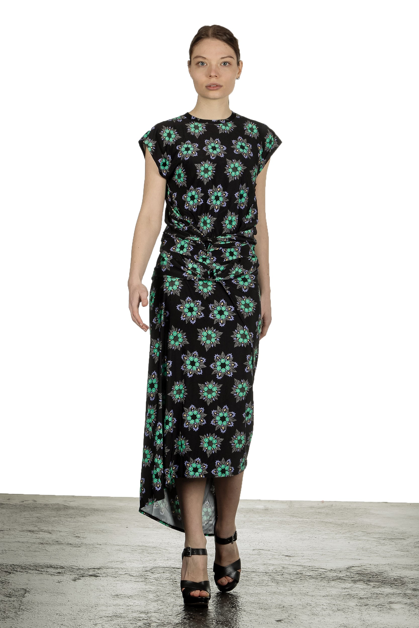 Paco Rabanne Damen Top mit floralem Print mehrfarbig
