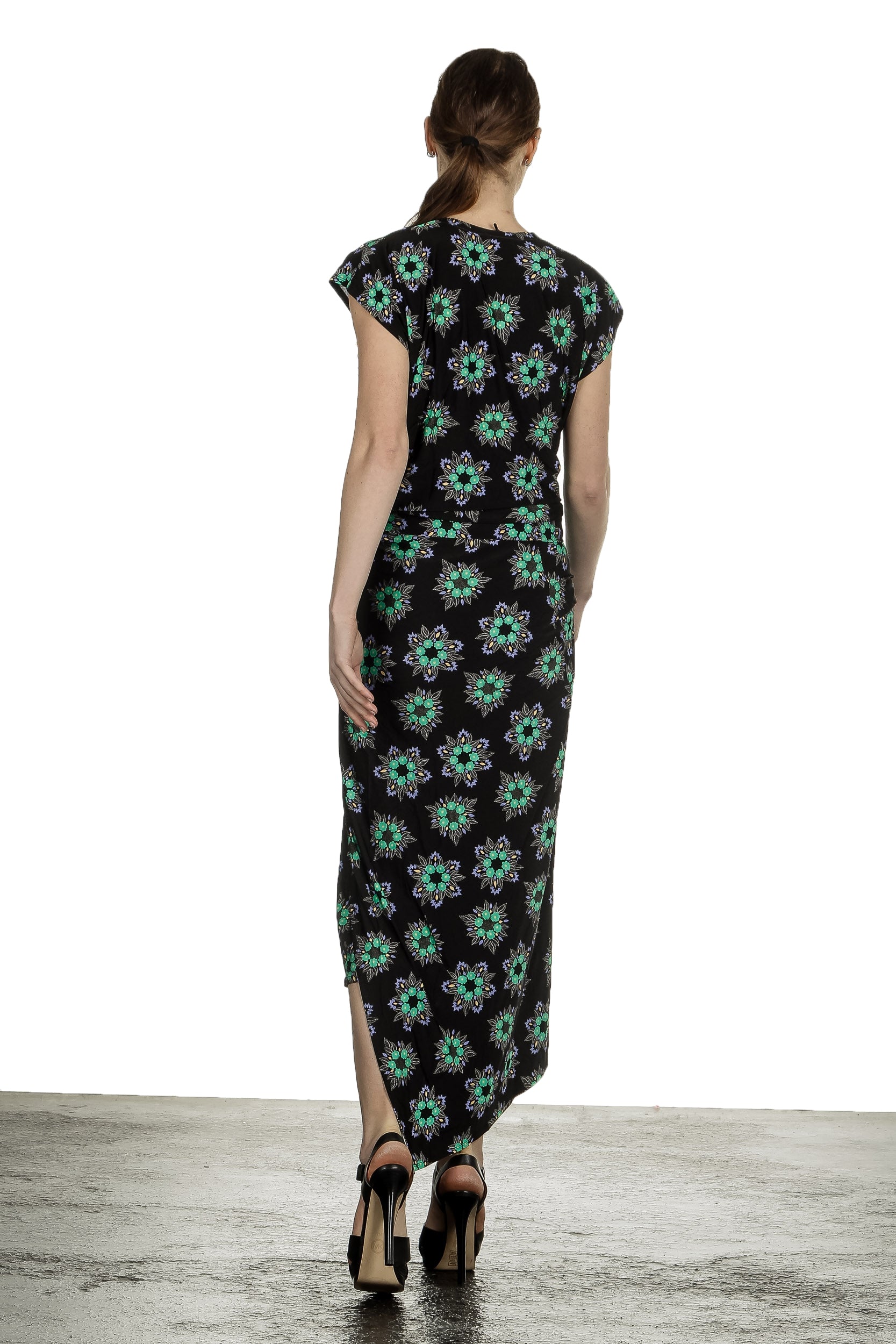 Paco Rabanne Damen Top mit floralem Print mehrfarbig