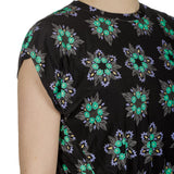 Paco Rabanne Damen Top mit floralem Print mehrfarbig