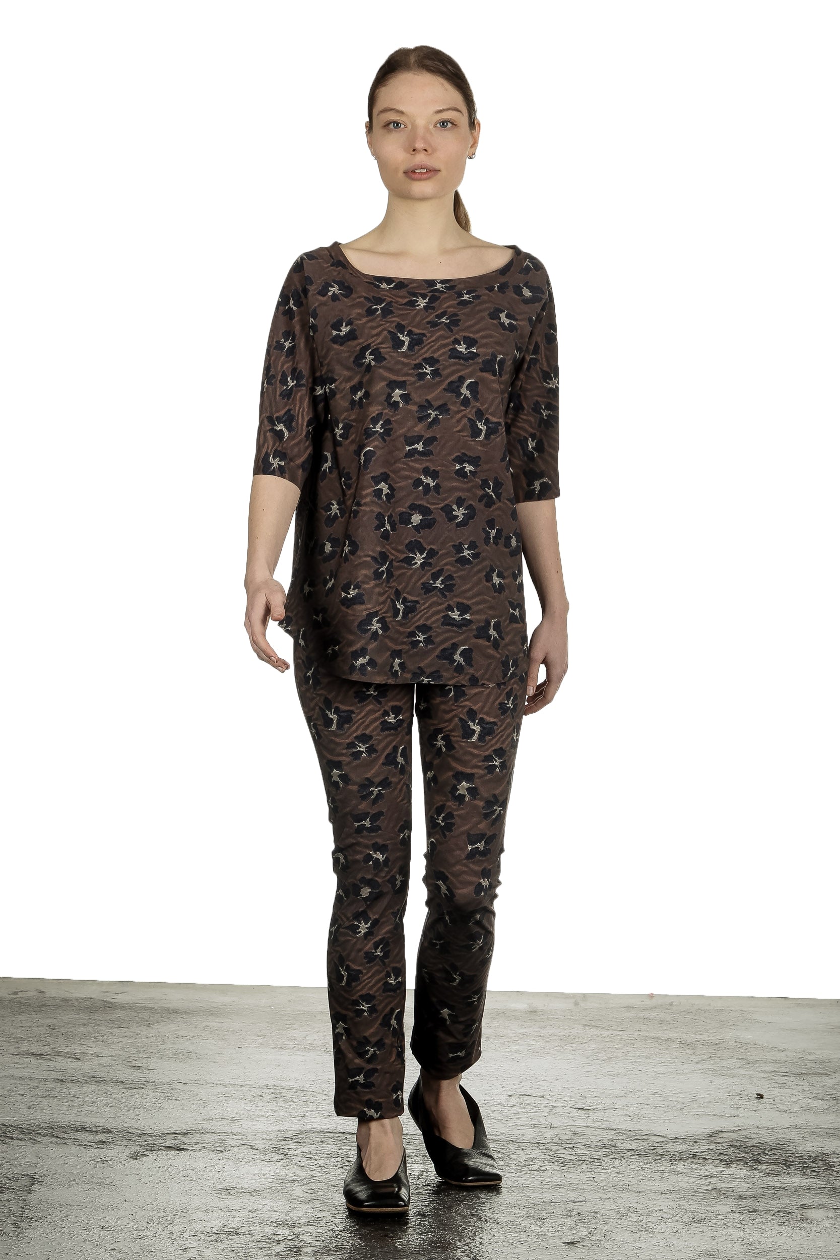 Schella Kann 2 Damen Hose mit Print mehrfarbig