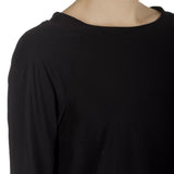 Schella Kann 2 Damen Asymmetrisches Langarmshirt schwarz