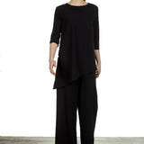 Schella Kann 2 Damen Hose mit weitem Bein schwarz
