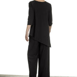 Schella Kann 2 Damen Hose mit weitem Bein schwarz