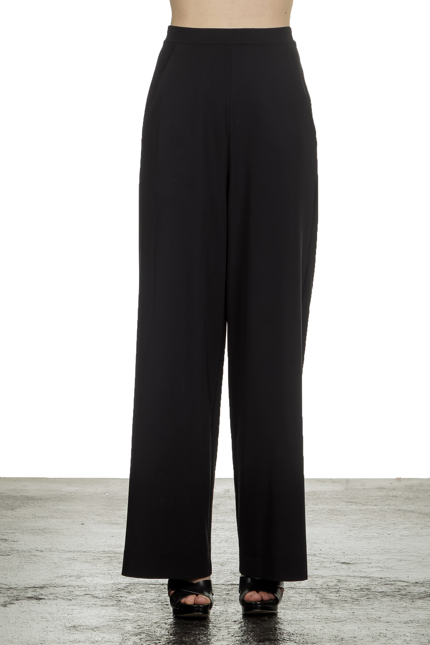 Schella Kann 2 Damen Hose mit weitem Bein schwarz