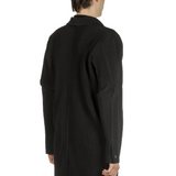 Homme Plissé Issey Miyake Herren Mantel schwarz