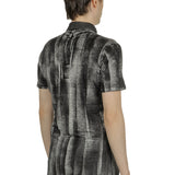 AVANT TOI Herren Poloshirt mit abstraktem Print anthrazit