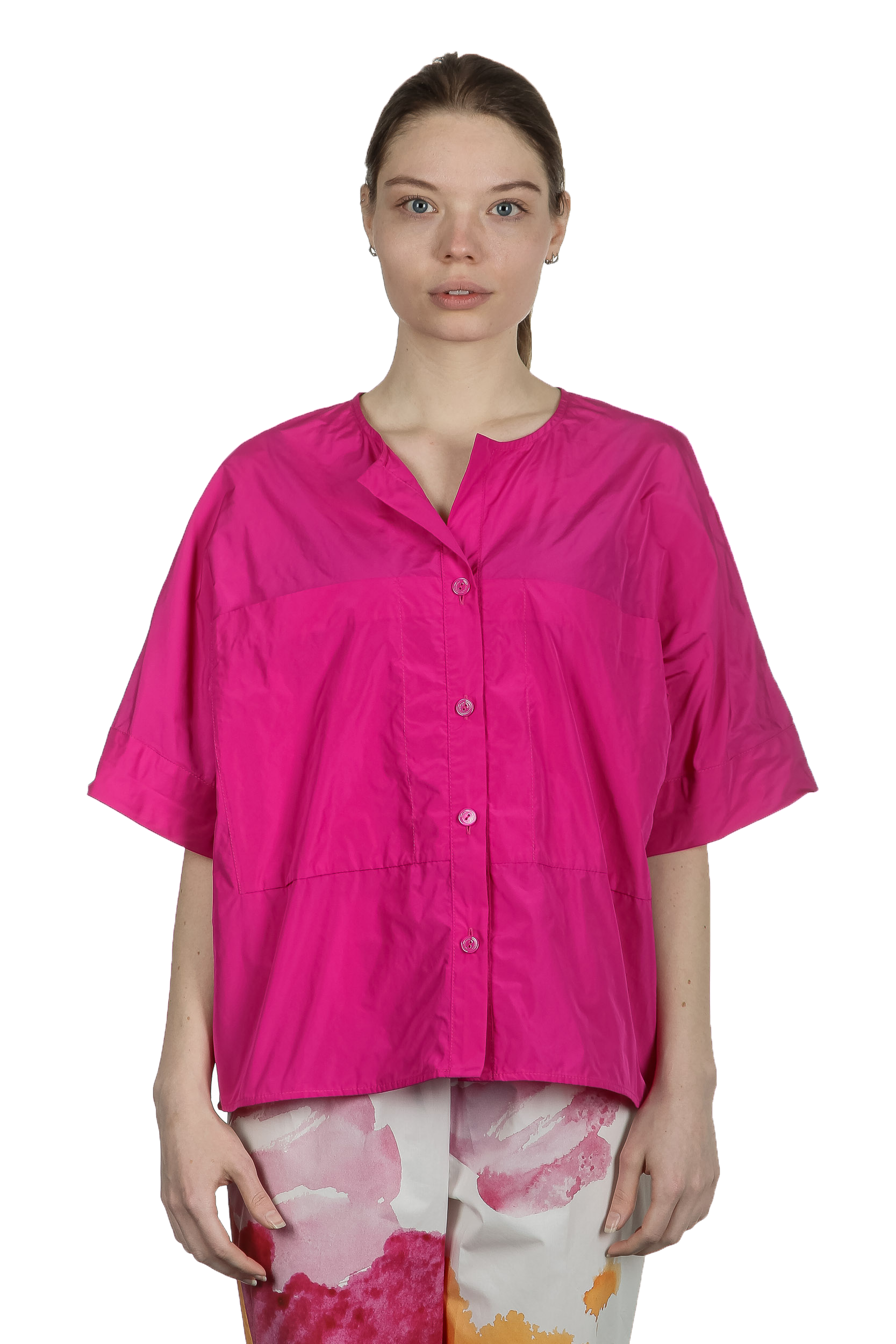 Katharina Hovman Damen Oversized Bluse pink