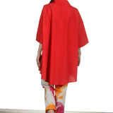 Katharina Hovman Damen Oversized Hemdbluse rot