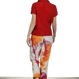 Katharina Hovman Damen Bluse mit Umlegekragen rot