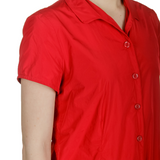 Katharina Hovman Damen Bluse mit Umlegekragen rot