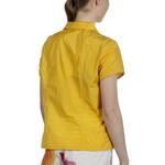 Katharina Hovman Damen Bluse mit Umlegekragen gelb