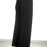 Katharina Hovman Damen Weite Hose mit hohem Bund schwarz