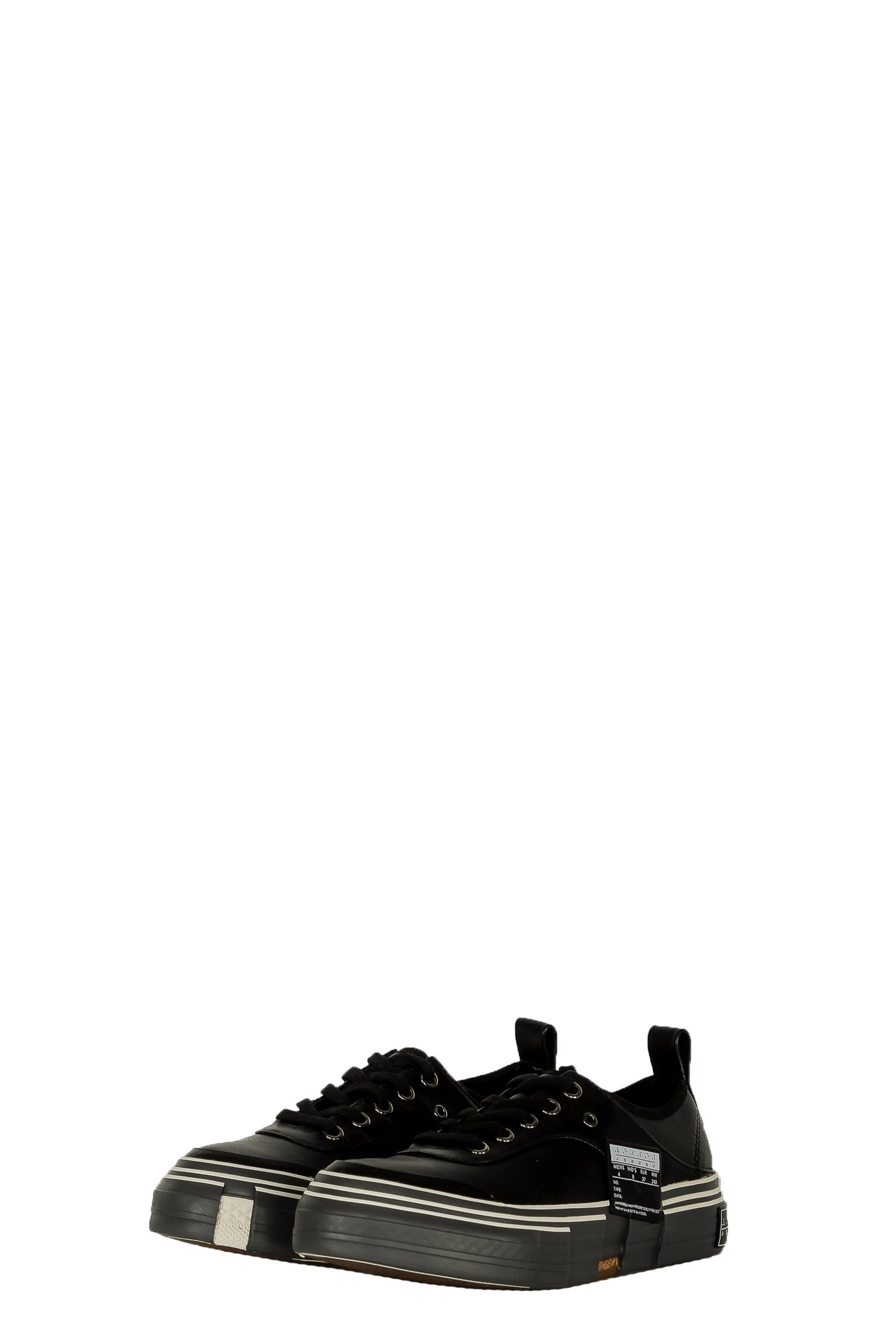 Yohji Yamamoto Damen Leder Sneaker schwarz
