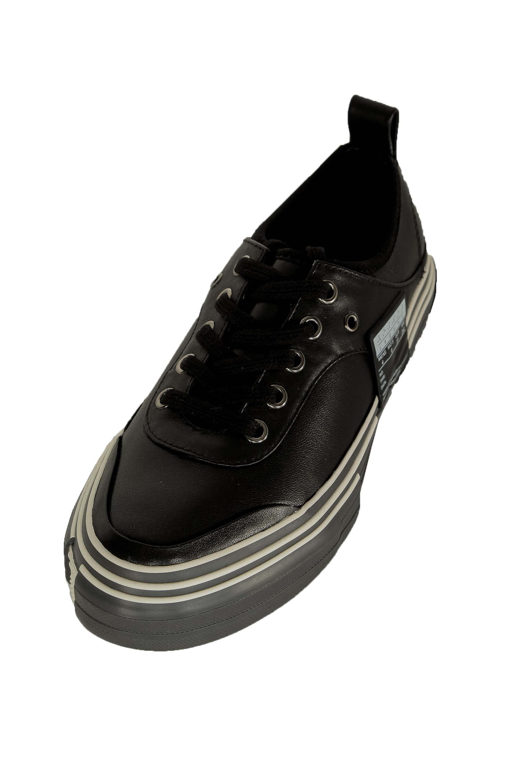 Yohji Yamamoto Damen Leder Sneaker schwarz