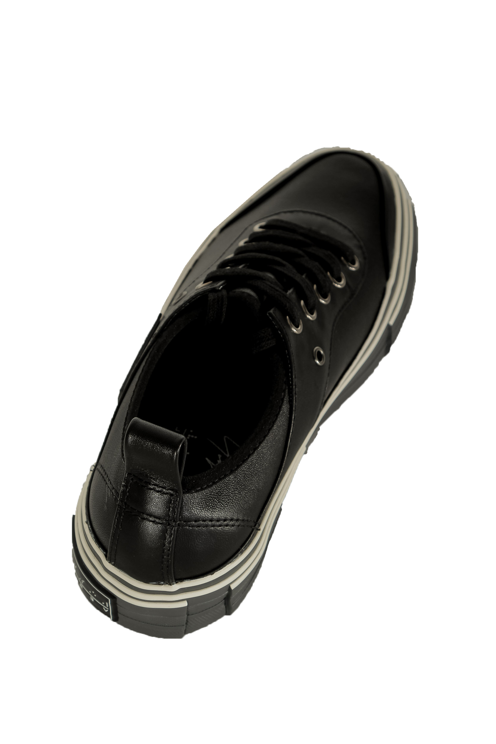 Yohji Yamamoto Damen Leder Sneaker schwarz