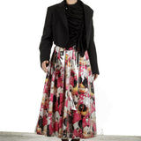 Comme Des Garçons Damen Rock mit Cartoon-Print mehrfabig