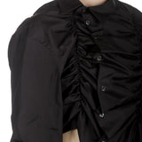Comme Des Garçons Damen asymmetrisches Gerafftes Hemd schwarz