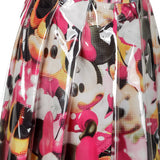 Comme Des Garçons Damen Rock mit Cartoon-Print mehrfabig