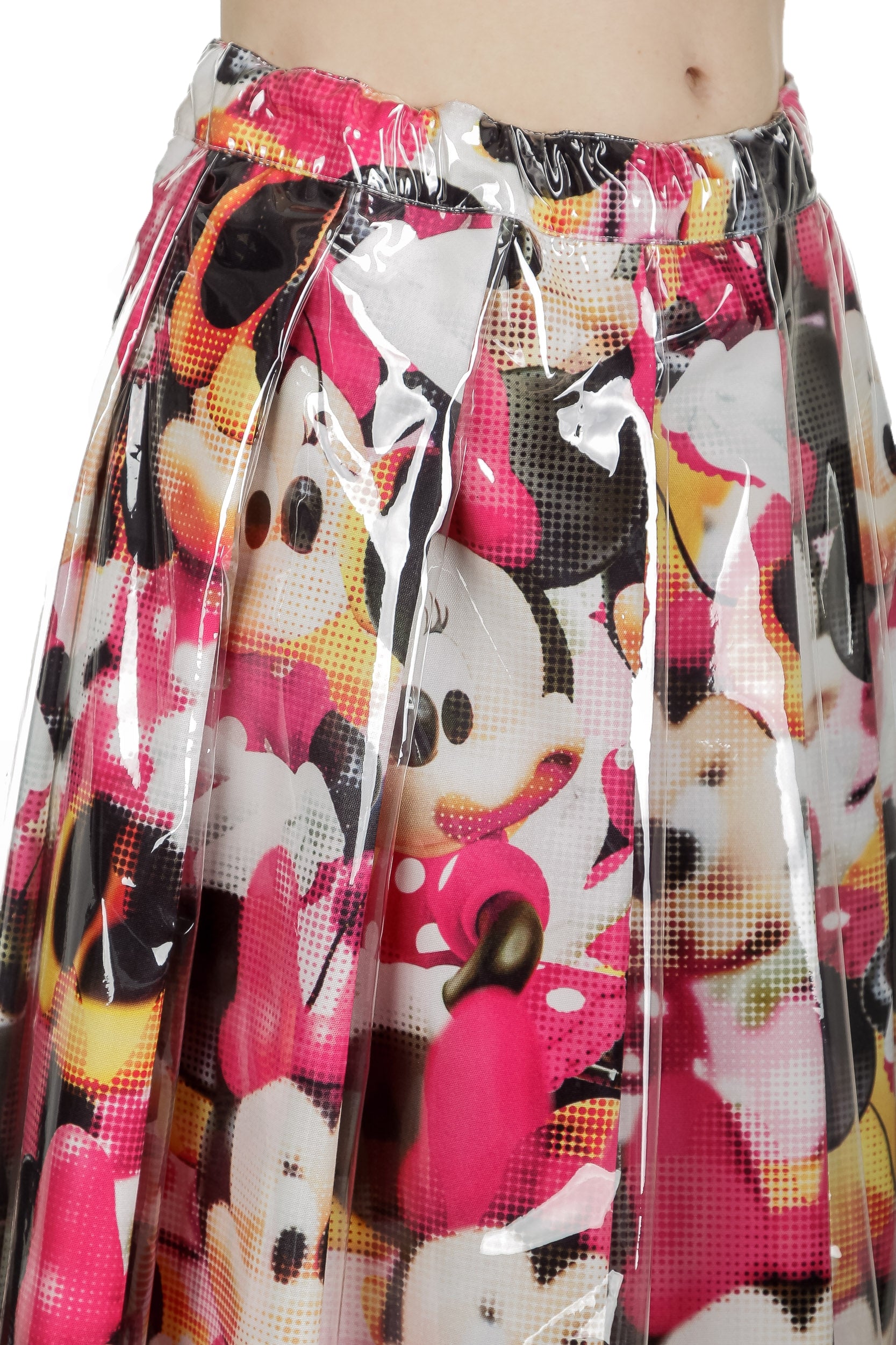 Comme Des Garçons Damen Rock mit Cartoon-Print mehrfabig