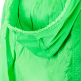 Rundholz Dip Damen Jacke mit Kapuze kurzarm oversized grün