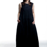Uma Wang women's dress in black with jacquard structure