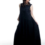 Uma Wang women's dress in black with jacquard structure