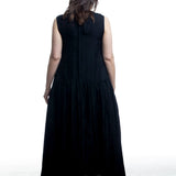 Uma Wang women's dress in black with jacquard structure