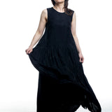Uma Wang women's dress in black with jacquard structure