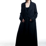 Uma Wang women's dress in black with jacquard structure