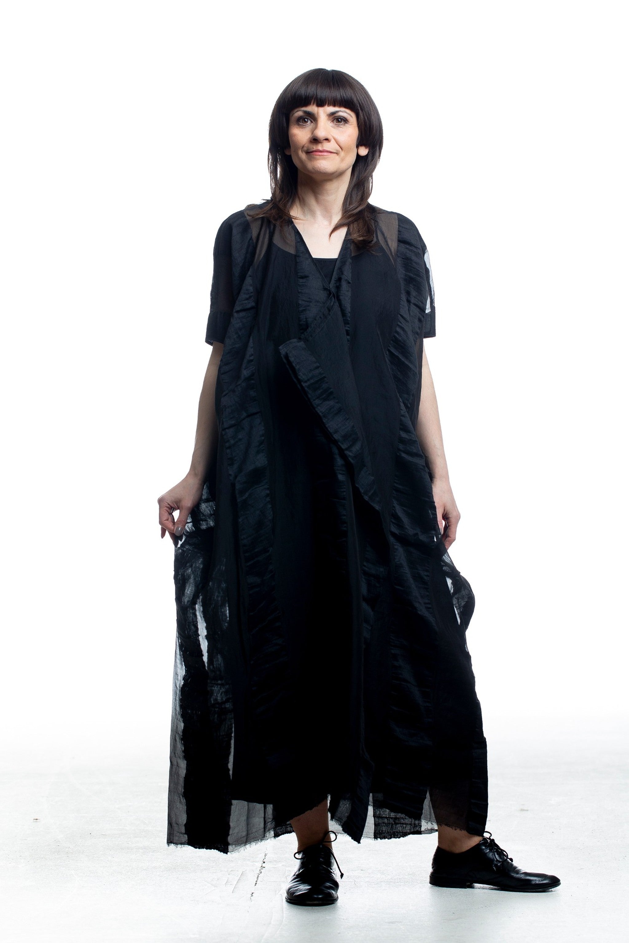 Uma Wang women's avant-garde dress in Black | Luxury Loft Uma Wang women's avant-garde dress in Black | Luxury Loft