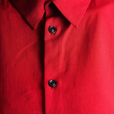 Y's Yohji Yamamoto women's blouse 3/4 sleeve red