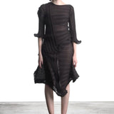 Issey Miyake ladies knitted dress black