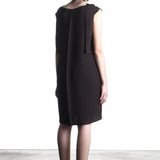 Issey Miyake Plissée Avantgarde Damen Kleid schwarz