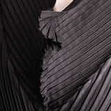 Issey Miyake Plissée Avantgarde Damen Kleid schwarz