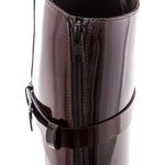 Ann Demeulemeester Damen Lackleders Stiefel bordeaux
