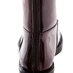 Ann Demeulemeester Damen Lackleders Stiefel bordeaux
