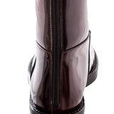 Ann Demeulemeester Damen Lackleders Stiefel bordeaux