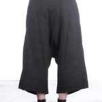 Rundholz Damen 7/8 Sarouel Hose Nadelstreifen schwarz