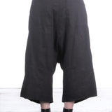 Rundholz Damen 7/8 Sarouel Hose Nadelstreifen schwarz