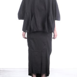 Rundholz Damen Bluse Baumwolle oversized schwarz