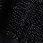 Rundholz Damen Pullover Semi Transparent oversize schwarz