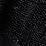 Rundholz Damen Pullover Semi Transparent oversize schwarz