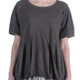 Rundholz Damen Kurzarm Shirt Oversize ash 