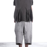 Rundholz Damen Kurzarm Shirt Oversize ash 