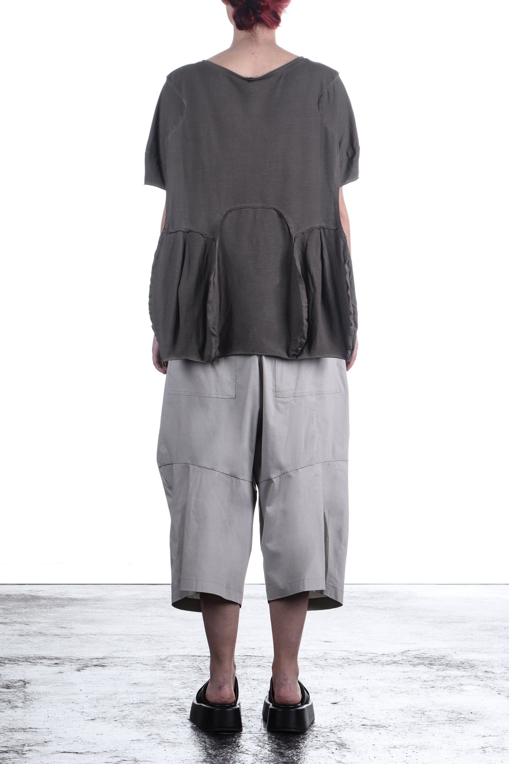 Rundholz Damen Kurzarm Shirt Oversize ash 