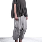 Rundholz Damen Kurzarm Shirt Oversize ash 